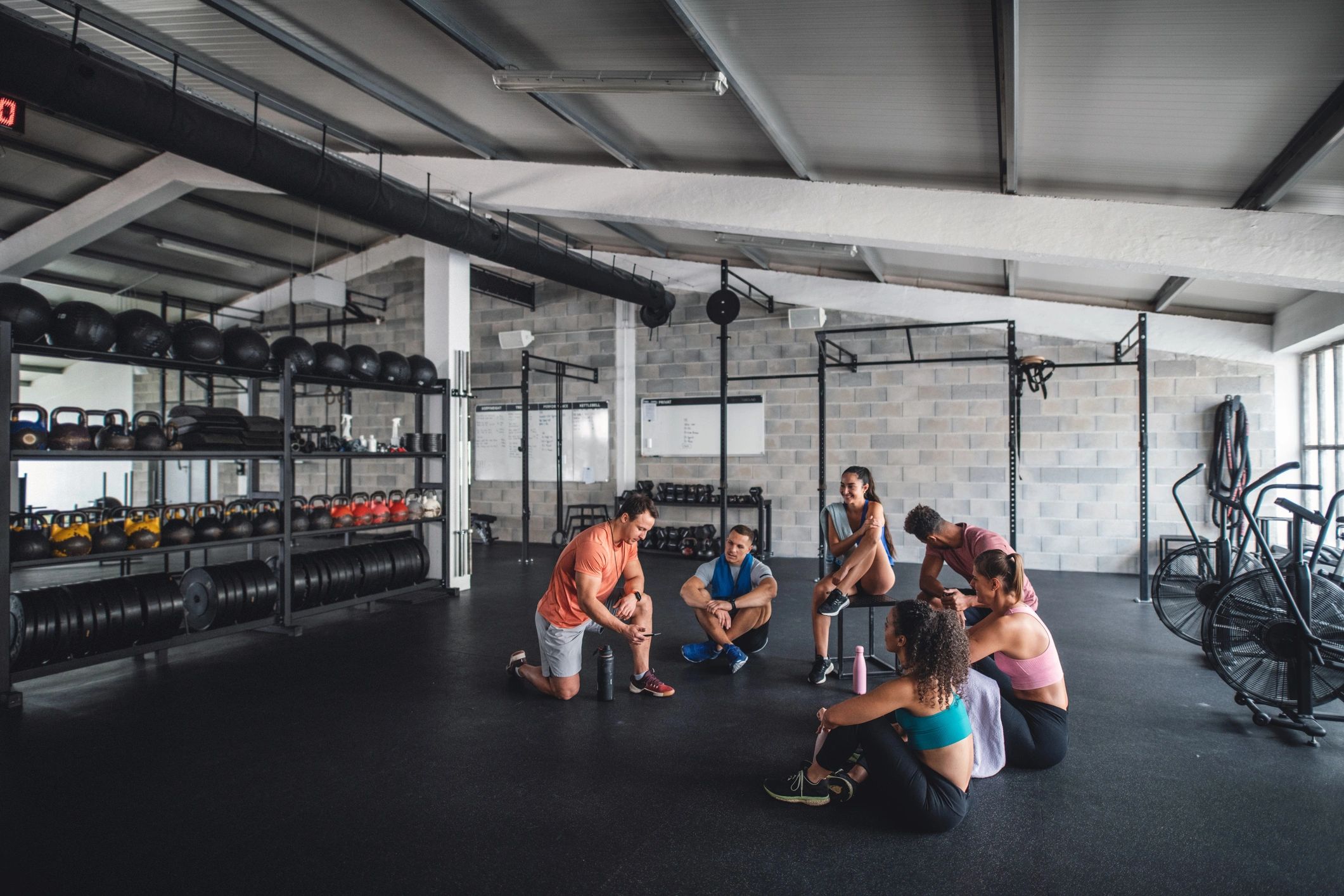 modern CrossFit gym community workout