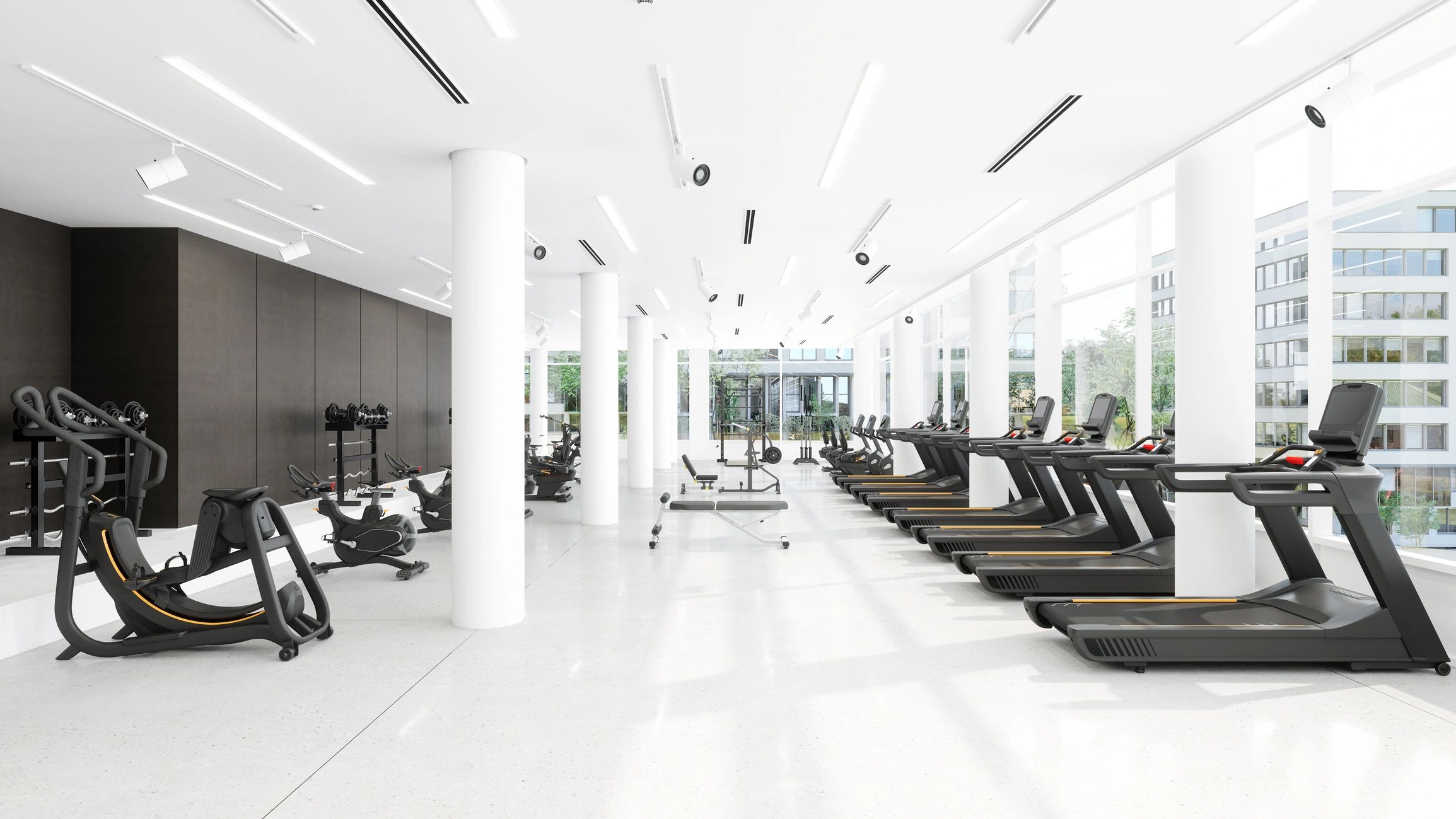 modern CrossFit gym interior